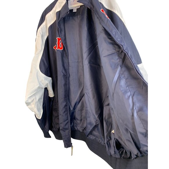 Majestic Athletic Red Sox Genuine Baseball 4XT Navy Jacket EUC 8321 Zip lined - Picture 6 of 8